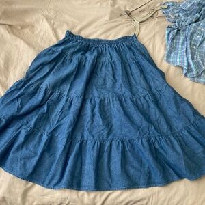Vintage Forenza Jean Skirt Womens Size L 100% cotton